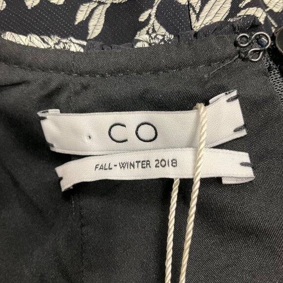 Co Black / Ivory Fall Winter 2018 Sleeveless Ruffled Neckline Dress - Picture 4 of 6